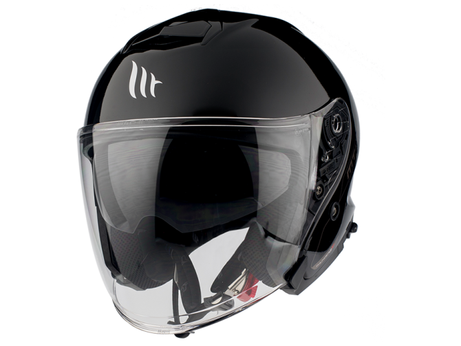 Helm MT Jet Thunder III SV glans zwart product